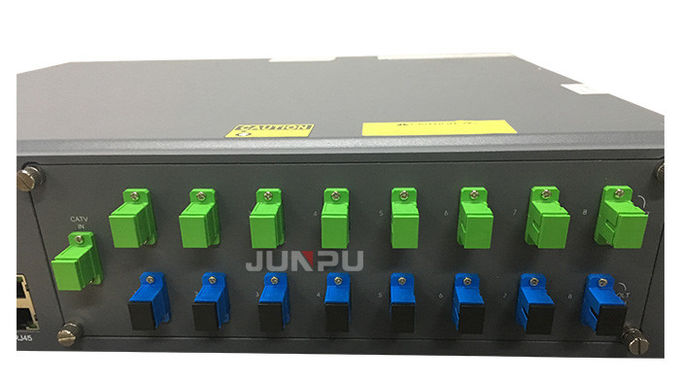 Junpu Pon Edfa Wdm 1550 8 Bộ kết hợp cổng 17dbm Mỗi thiết bị sợi quang cổng 3