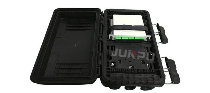 JUNPU Vỏ bọc sợi quang 16 lõi trên không ngoài trời IP68 với bộ chia cassette hoặc PLC 1