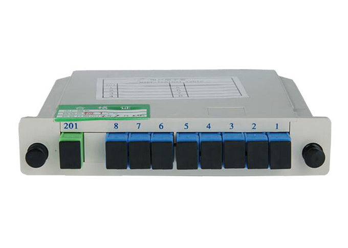 Bộ chia tín hiệu PLC cáp quang 1x8 SC UPC trong hộp cáp quang 0