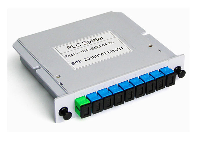 Bộ chia tín hiệu PLC cáp quang 1x8 SC UPC trong hộp cáp quang 1