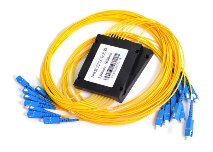 Factory Price 1x8 SC Type Fiber Optic Splitter Cable for FTTH 1M 2